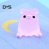 6ks Poutavé prase Socha Ornament Carving Technology Cute Glow Pig Mini Portrait Mini Fairy Garden Landscape