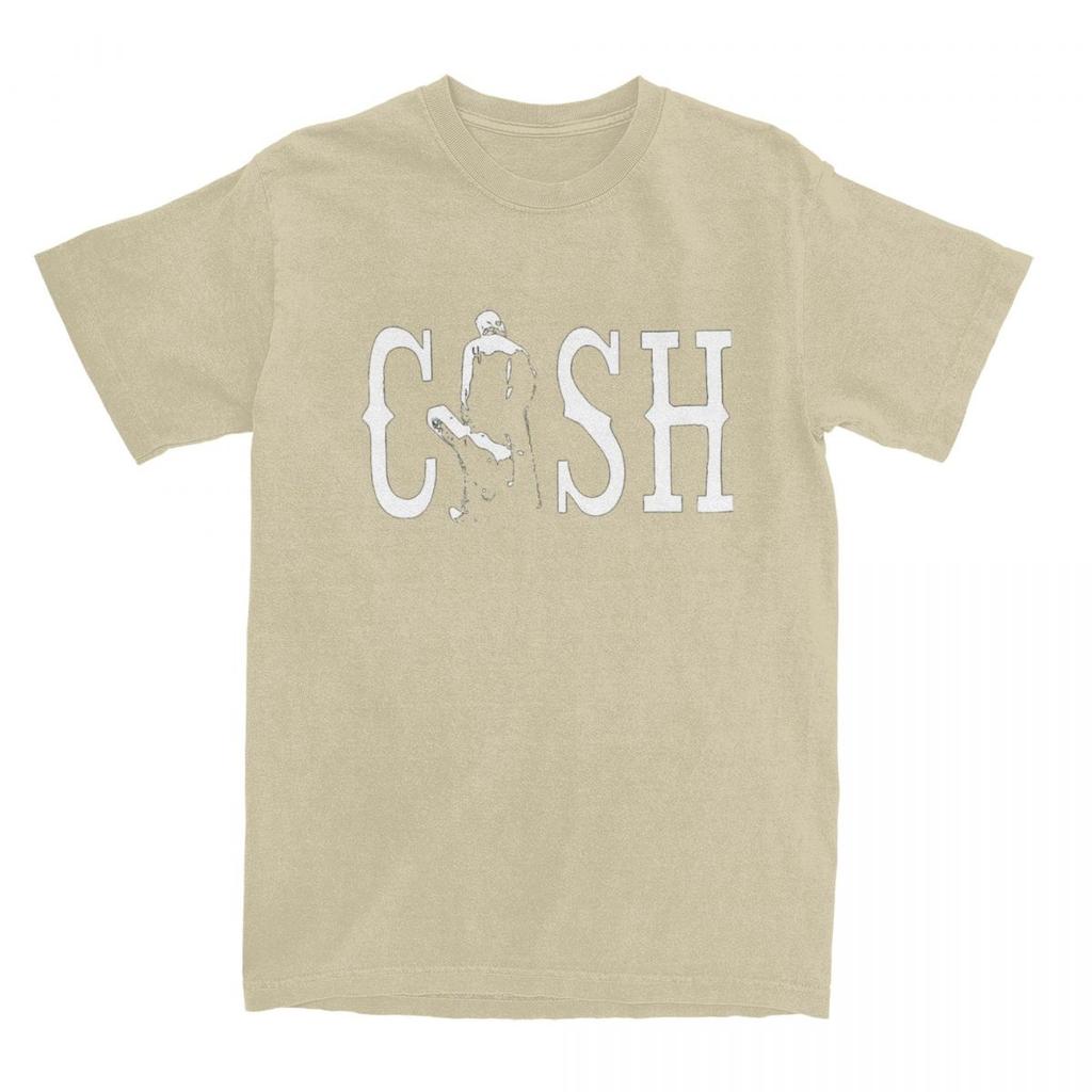 Summer Vintage Johnny Cash Walking Outside Musician T Shirt for Men Women Cotton Tee Shirt Gift Idea Tops