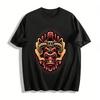 Vintage Dark Style Beast Totem Print Trendy Casual Short Sleeve T-Shirt Pure Cotton T-shirt