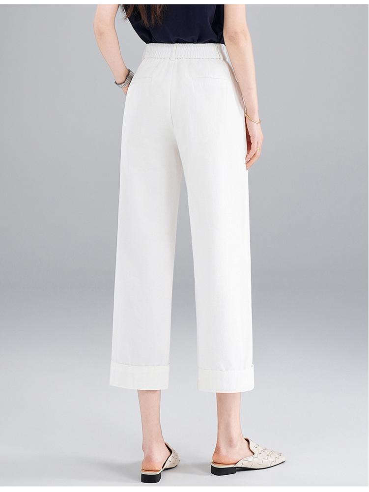 High-Waist Slimming Pleated Pants, Nine-Tenths Length, Spring/Summer 2026 Fashion, Yamamoto Fuyun Design, Thin and Stylish for Commuting.