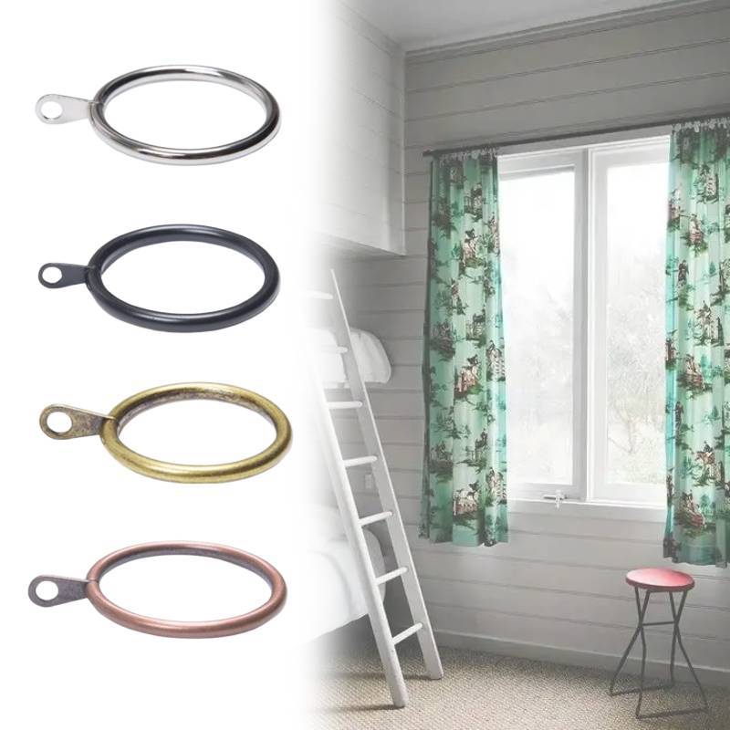 Rings Metal Curtain Internal Diameter Eyelets For Poles Rods Supplies Drapery