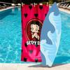Doll Print Beach Towel Design, Soft, Lightweight. for Home Bathroom, Spa, Pool, Yoga, Surfing, Camping, Gift for Family, Friend