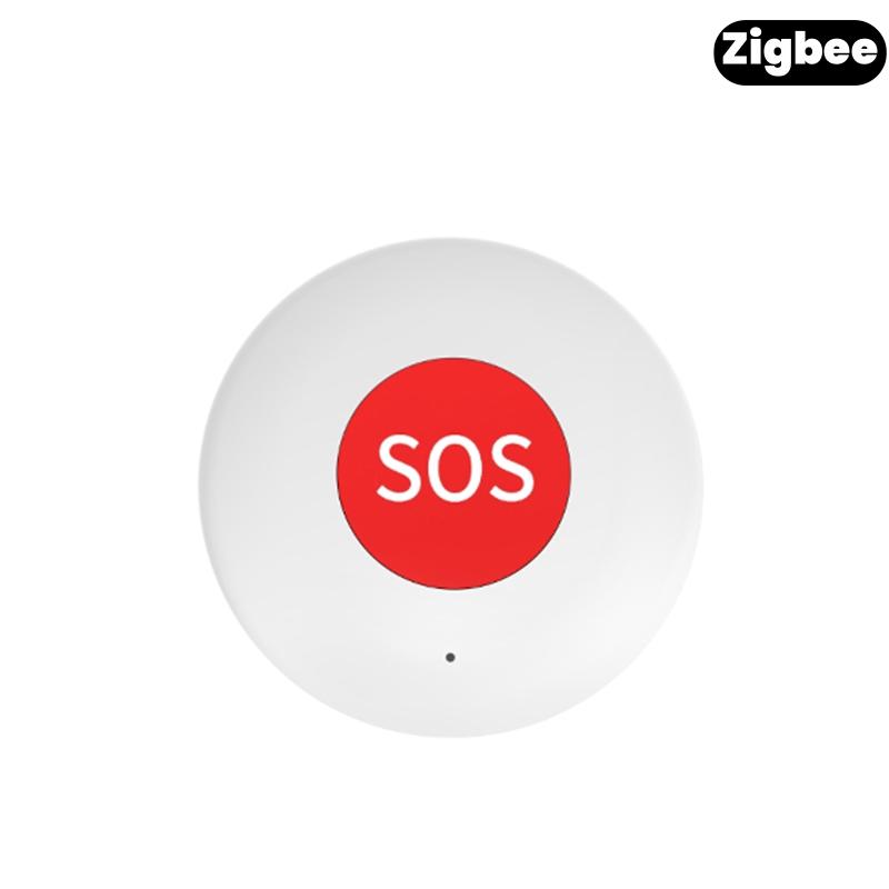 

Tuya Zigbee / WIFI Кнопка SOS для вызова помощи Поделиться с приложением для семьи Аварийная сигнализация Для пациента Детей Пожилого человека С веревкой для подвешивания