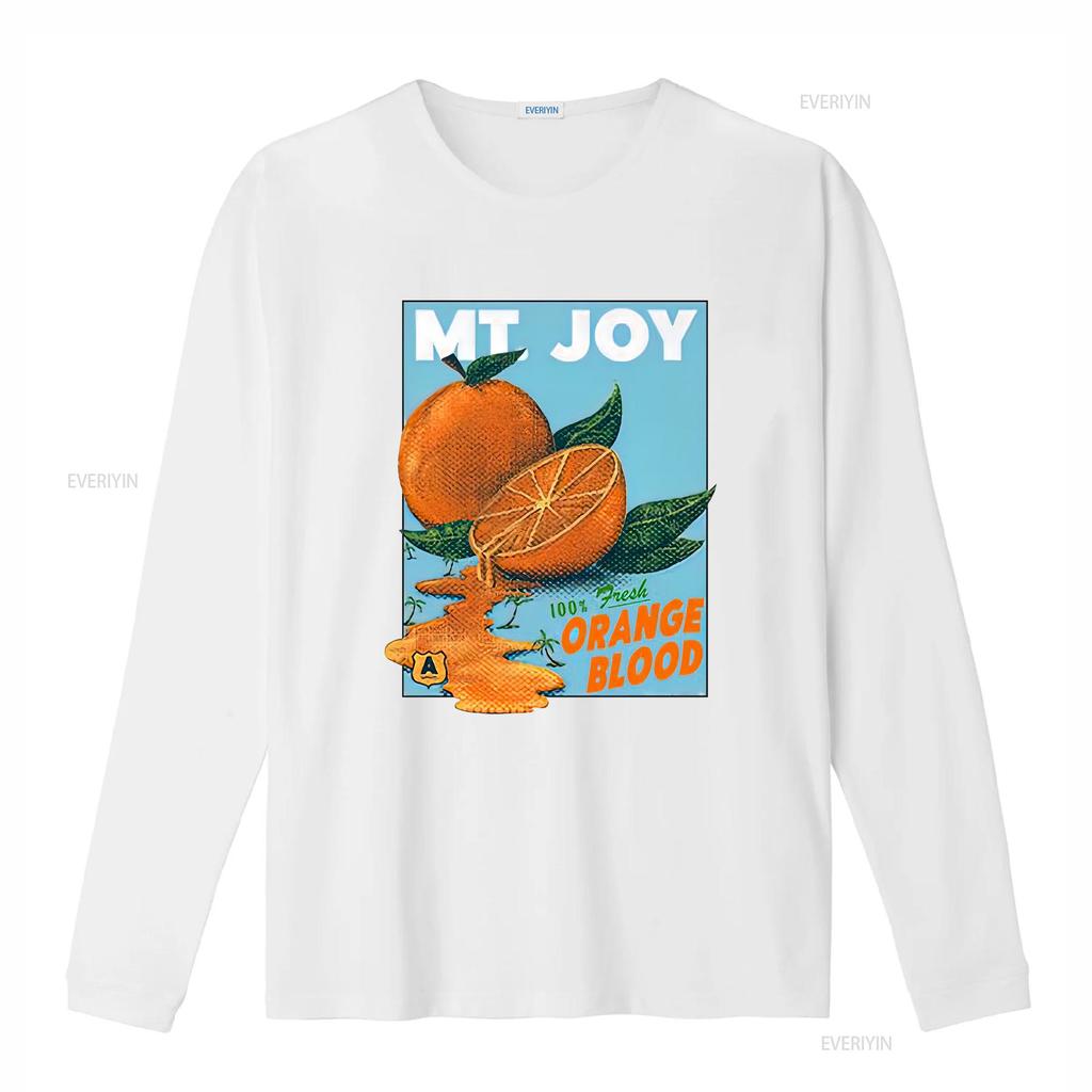 Mt Joy Band Orange Blood White T Shirt Short Sleeve All Sizes 1f1989 Vintage Washed Soft Unisex Breathable Versatile