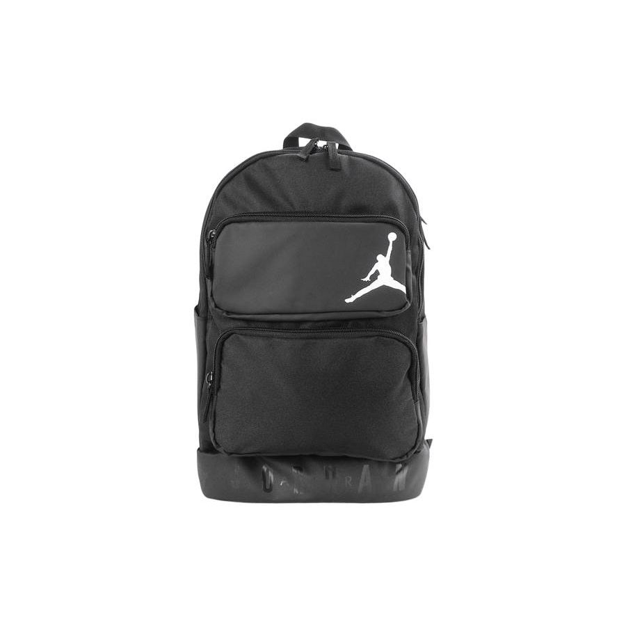 Jordan Logo Airman Print Zipper Backpack Unisex Backpack Black JD2243017GS-001 Black