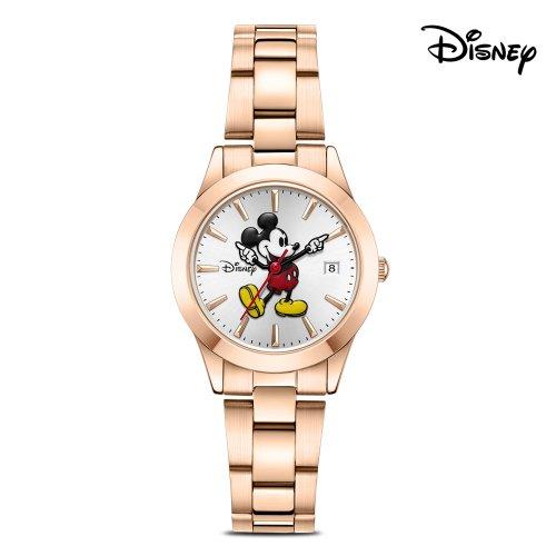 

[Disney] Disney Mickey Mouse Vivid Bar Index Women s Metal Wristwatch D11328RG none