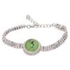 Metal Pendant Bracelets DIY Sublimation Blank Rhinestones Bracelet for Friends