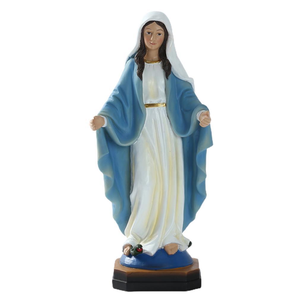 8'' Virgin Mary Religious Figurine Christian Sculpture Home Decoration Gifts
