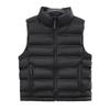 Autumn and winter glue-pressed craft cotton vest, women's stand-up collar sleeveless vest, one piece outside the stall