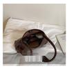 Xeie Thuk Shoulder Bag Women PU Woven Texture Daily Commute