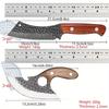 2 PCS Stainless Steel Boning Knives Multipurpose Knife Knives Pocket Knives Cooking Knives for Kitchen High Carbon Steel Professional Kitchen