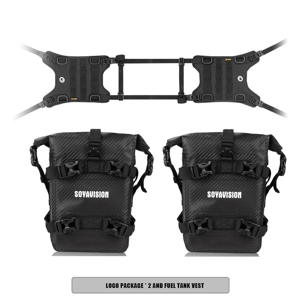 Motorcycle Fuel Tank Saddle Base Tank Side Hanging System Front Bag Mounting Base Universal for Harley BMW Honda Suzuki Yamaha