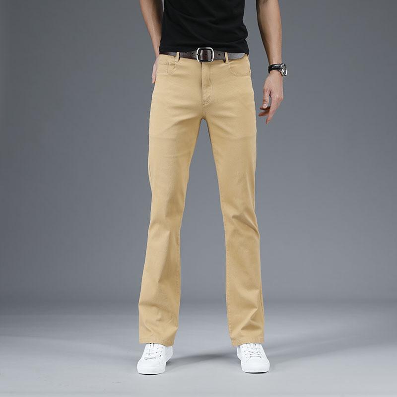 Jeans Men Men's Micro-FIare Denim Trousers Classic Designer Casual FIared Pants