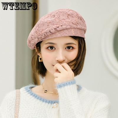 Female Beret Female Summer Lace Artist Hat Japanese Spring Breathable Beret