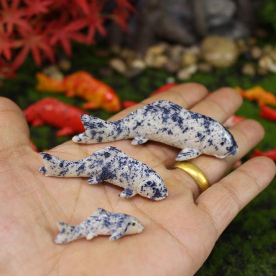 Fake Fish Resin Goldfish Figurine Artificial Floating Lucky Fish Statue for Aquarium