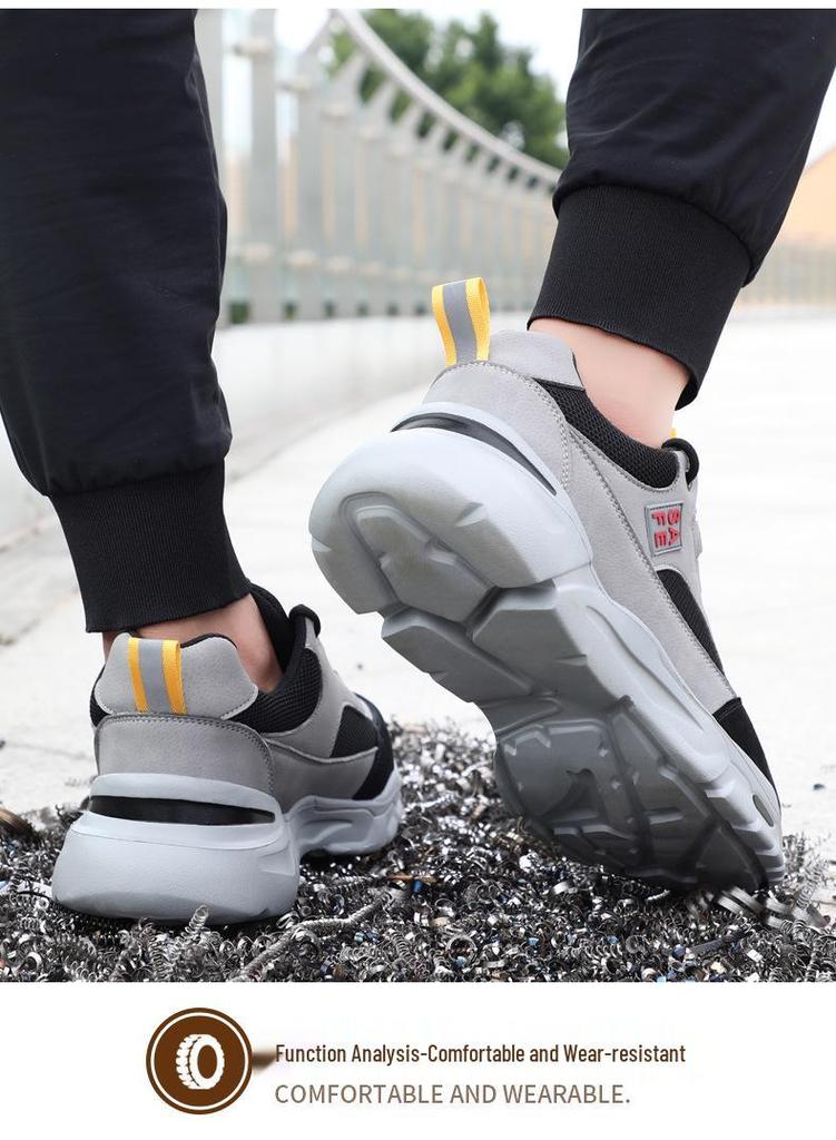 Men's Ultra-light Fashionable Safety Work Shoes - Anti-smash & Anti-puncture