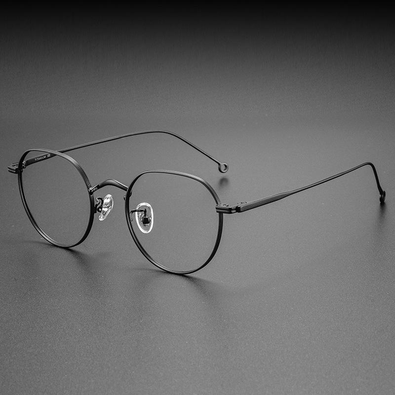 

3125 Ретро Ультралегкие Очки для чтения с круглой оправой из чистого титана для мужчин и женщин, защищающие от синего света и излучения, пресбиопические очки +6.0