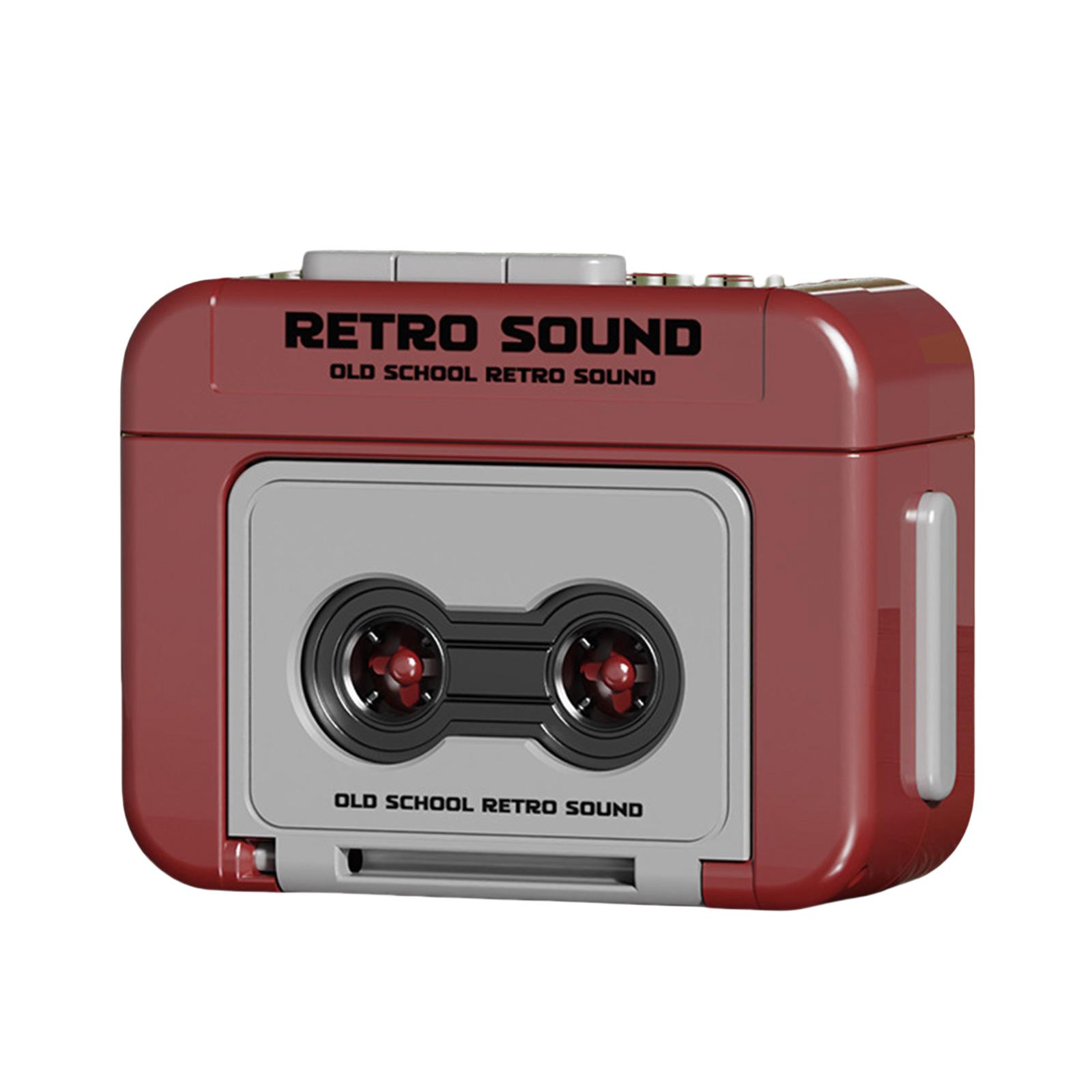 

Мини Винтажный Кассетный Плеер Портативный Музыкальный Диктофон Музыкальный Плеер Брелок Крепление Записываемая Музыкальная Шкатулка Подвески красный