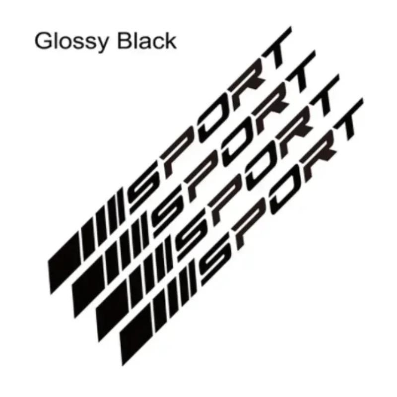 Moda 4 buc. Autocolante pentru mașină Roți Jante Curse sportive Benzi DIY Autocolante decorative Emblemă Styling pentru mașină SUV Accesorii pentru camioane