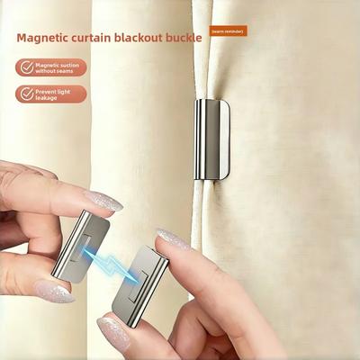 Magnetische Vorhang-Verdunklungsclips - Kein Bohren oder Nähen für die Vorhangbefestigung erforderlich
