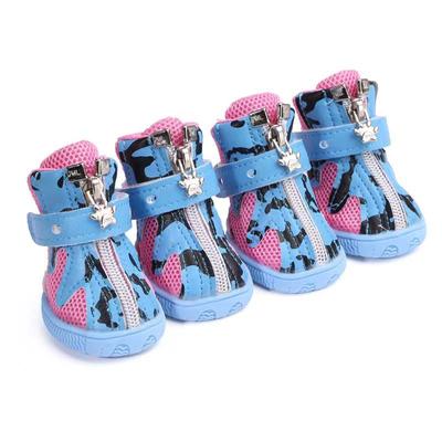 Winter Pet Dog Shoes Warm Comfortable And Breathable 4Pcs Dogs Shoes For Small Dog Cotton Non Slip Cat Sneakers Pets Products