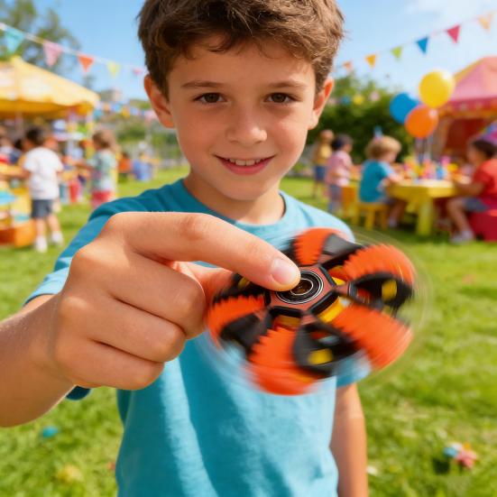 3D Printed Fidget Spinner Toy Anxiety Stress Relief Gear Spinning Toy Portable Travel Home Office Finger Roller EDC Desk