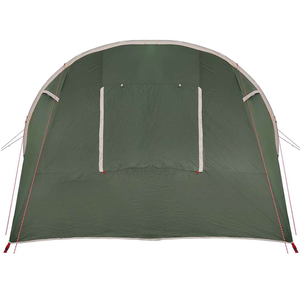 4 Person Tunnel Tent with Roof Green and White 740 x 370 x 220 cm