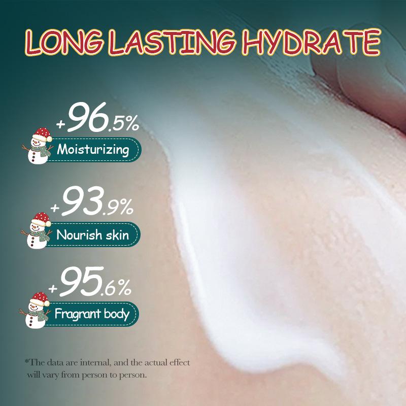 Christmas Pomegranate Body Lotion SADOER Autumn and Winter Moisturizing Body Lotion