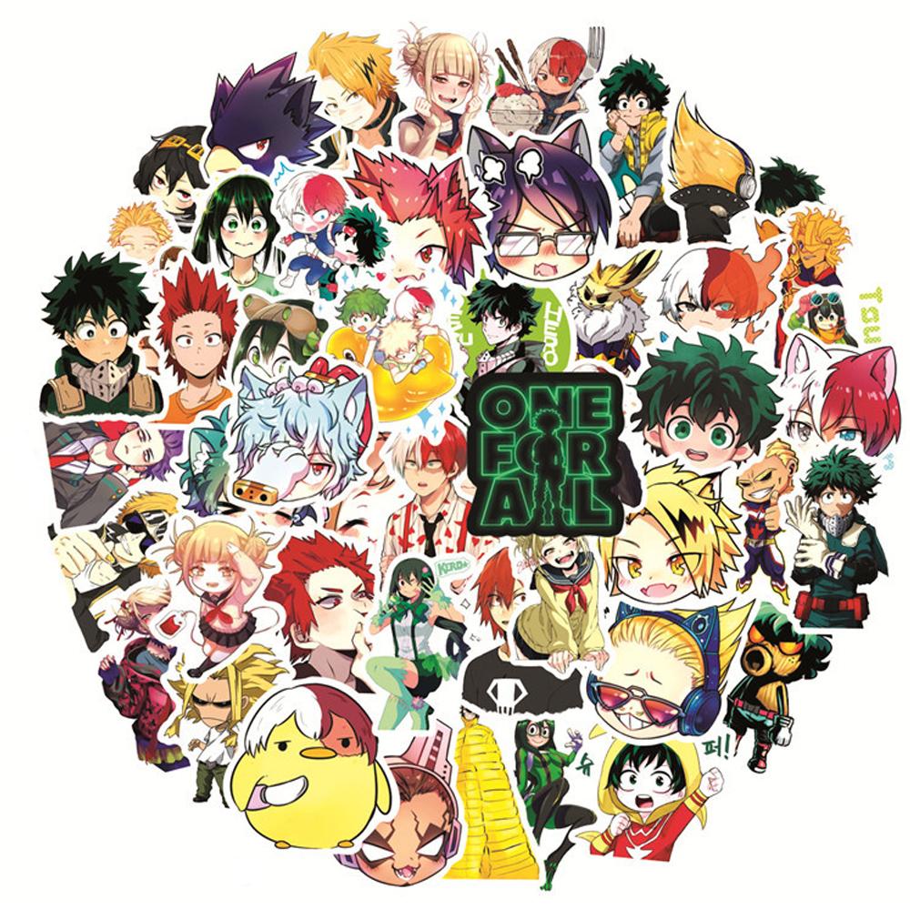 10/30/50pcs Anime My Hero Academy Graffiti Stickers Cool Midoriya Izuku Decals DIY Laptop Journal Notebook Classic Manga Sticker