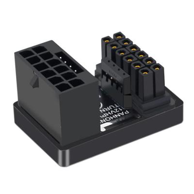 Cablecc 12VHPWR 16Pin Male To Female Power Modular Adapter Down Angle 360 Degree for 4080 5090TI Graphics Card 12+4P PCI-E 5.0 ATX3.0