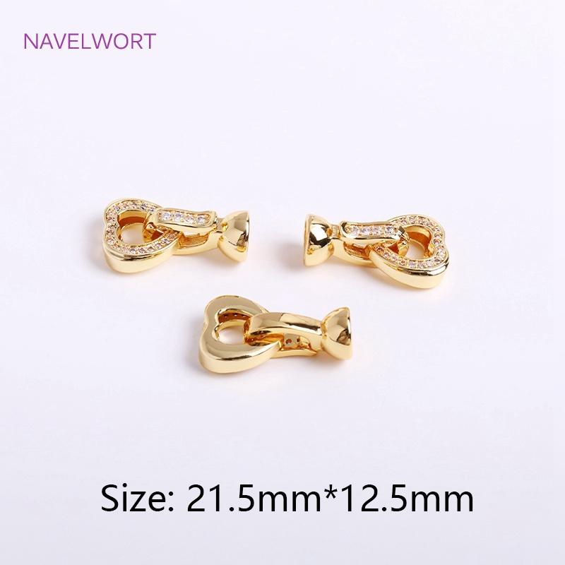 Trendy 18K Gold Plated Round Pearl Clasps Fastener For Bracelet Necklace Making Fittings,DIY Jewellery Making Supplies Wholesale