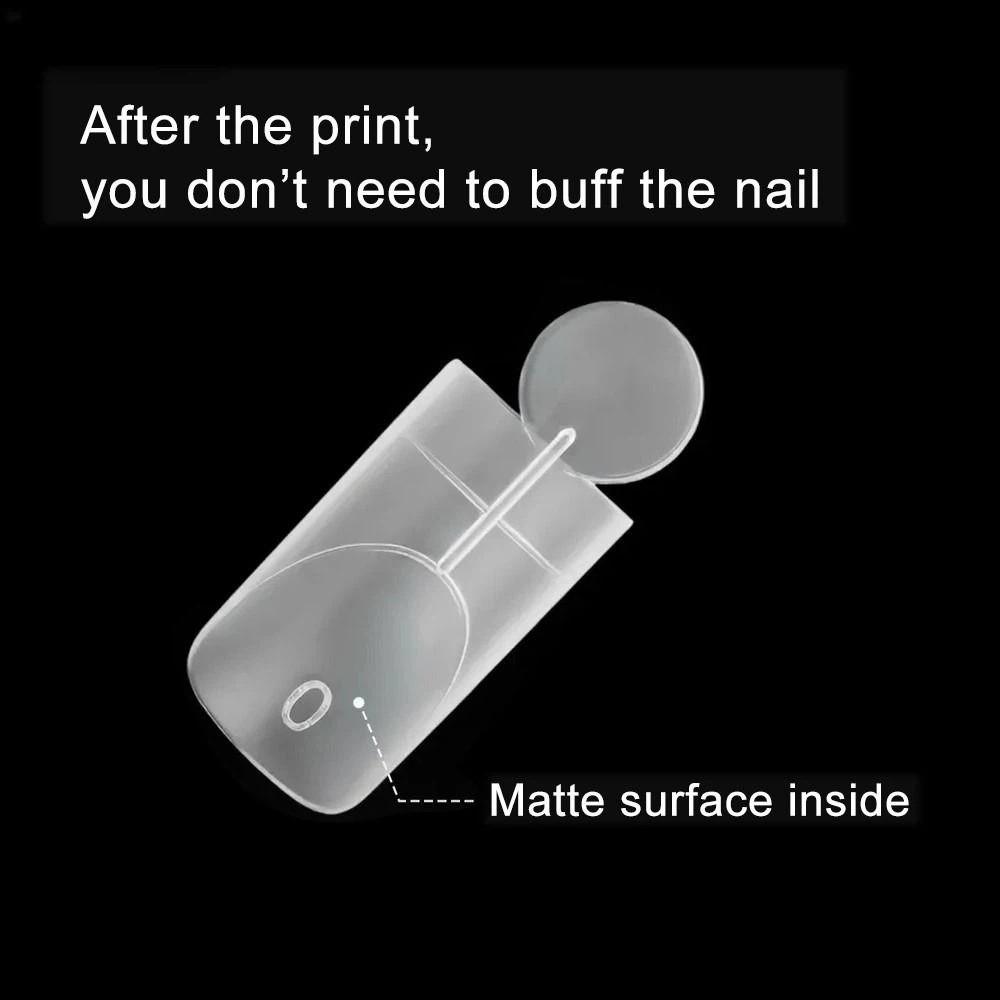 140PCS with Inner French Line French Nail Dual Forms 14 Sizes Acrylic Nail Art Mold Nail Art