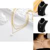 Contemporary Five-point Star Necklace With Dazzling Pearl Beads For Fashion-forward Women