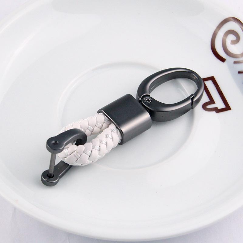 Braided Rope Sub-Gun Printing Keychain Men'S And Women'S Waist Hanging Big Head Chain General Car Key Bag Accessories