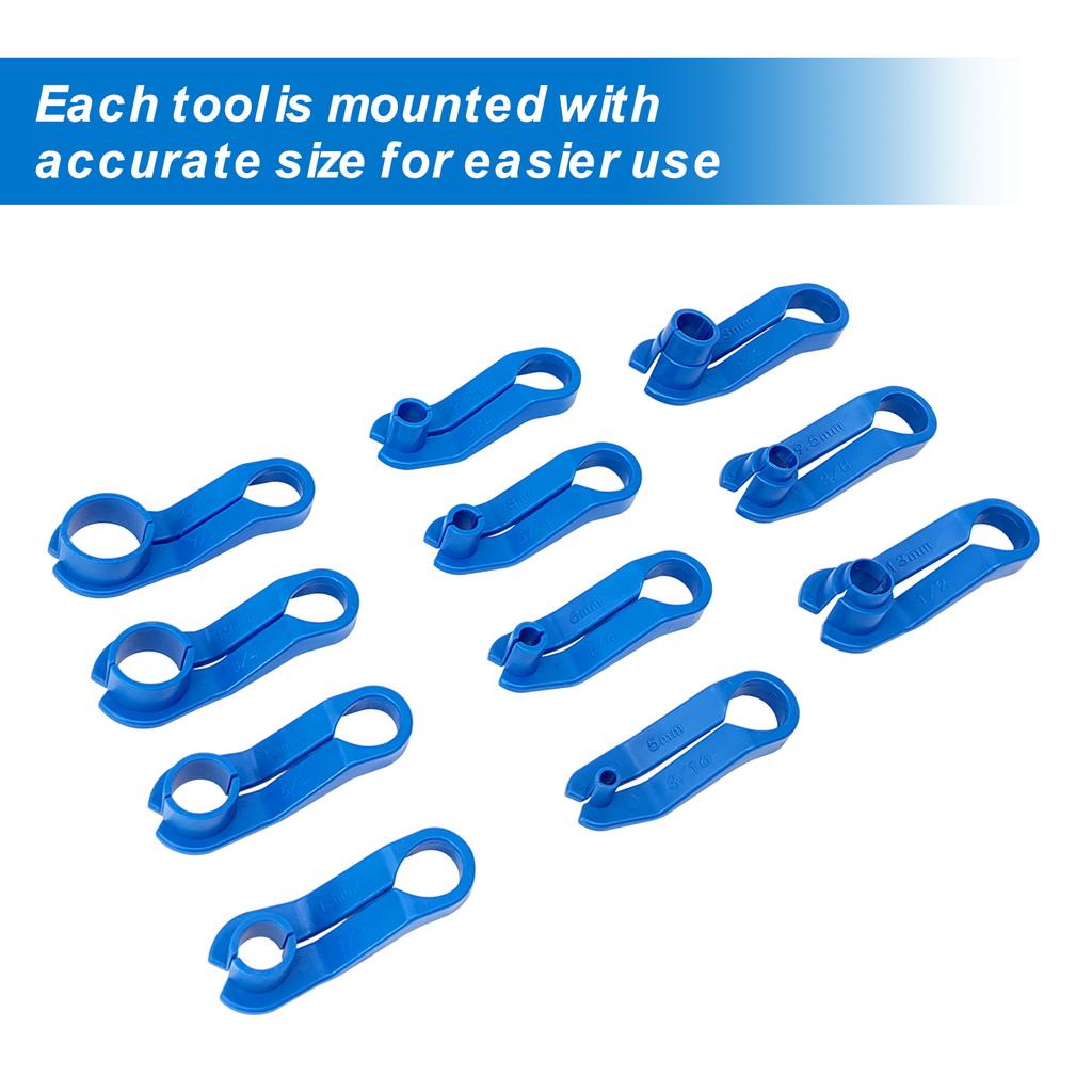 11 PCS AC/Fuel Line Disconnect Removal Tool Set Transmission Oil Cooler Line Quick Disconnect Kit