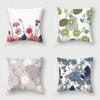 Vintage Floral Fruit Plant Pillowcase Polyester Cushion Cover Sofa  45x45cm Living Room Home Decor