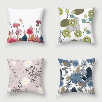 Vintage Floral Obst Pflanze Kissenbezug Polyester Kissenbezug Sofa 45x45cm Wohnzimmer Wohnkultur