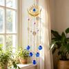 Boho Style Crystal Suncatcher, Hanging Sun Catcher for Windows, Healing Crystal Decor for Home, Crystals Prism Rainbow Maker for Indoor Outdoor
