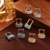 Elegant Micro-Inlaid Lock Earrings: High-End Fashion Gold-Plated Ear Cuffs for Women