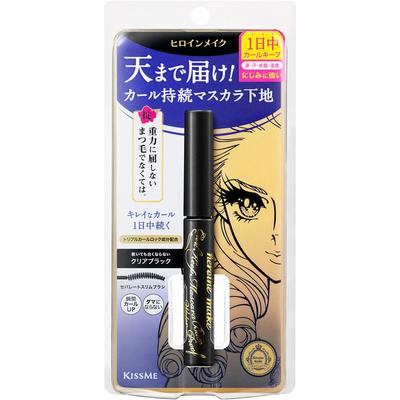 Heroine Make Curl Keep Mascara Base WP 01 Clear Black Curl Lasting Mascara Base Waterproof Formula Separate Slim Brush 4.5g