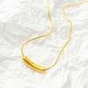 Marchio - collana semplice e alla moda con goccia d'acqua, porta fortuna - regalo per la fidanzata