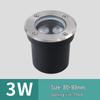 Low Voltage 12V-24V Outdoor LED In-Ground Light: Waterproof, Stainless Steel for Parks and Courtyards