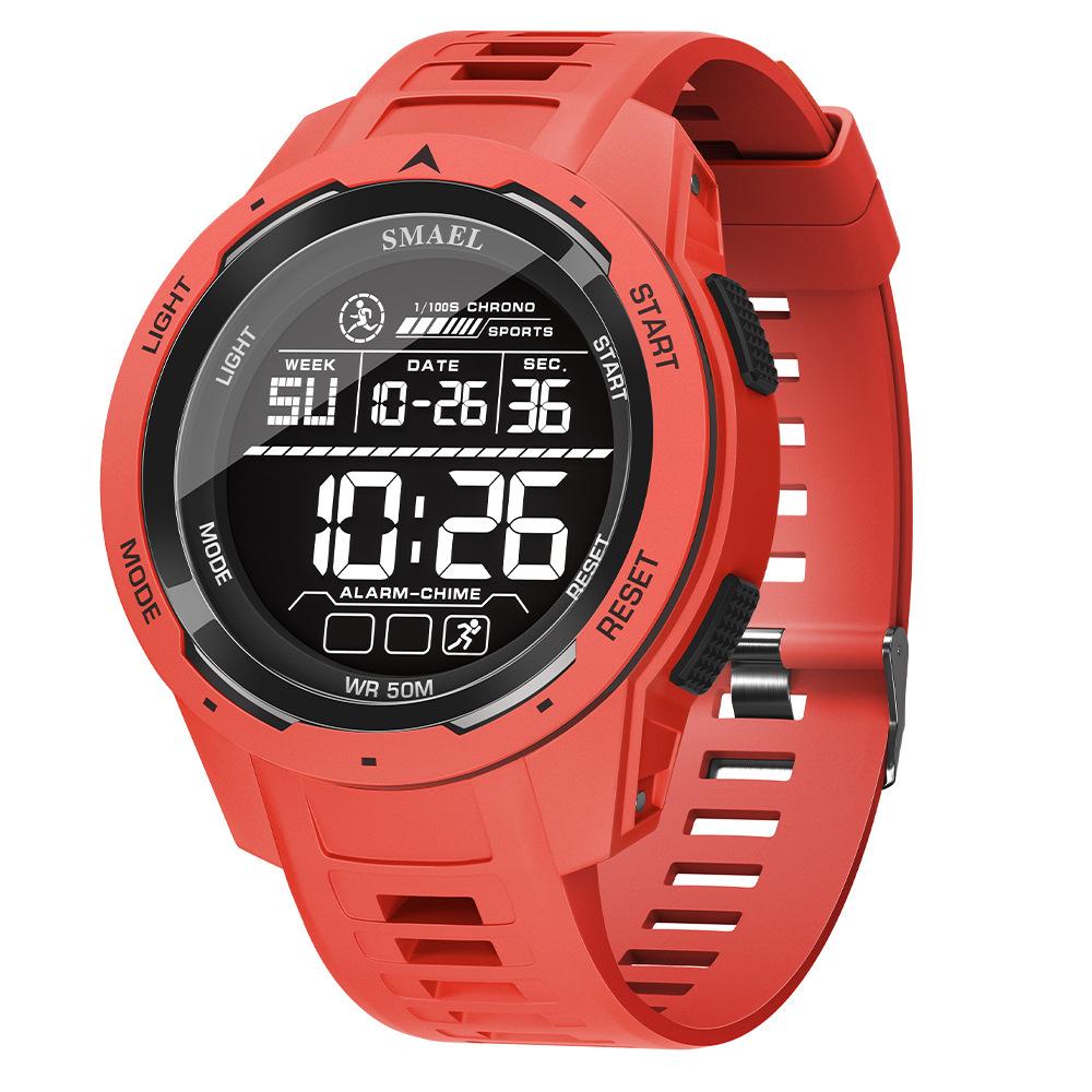 SMAEL Men's Outdoor Sports LED Watch - Waterproof, Multifunctional with Night Light