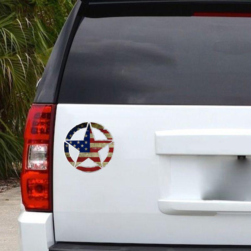 Dekoracja maski silnika pojazdu terenowego Naklejka w kształcie gwiazdy Naklejki z PVC na karoserię samochodu Naklejka spersonalizowana