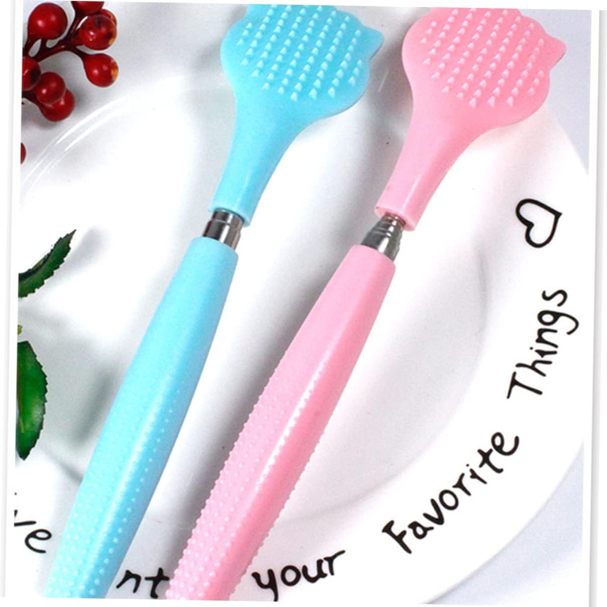 

Телескопическая чесалка для спины для взрослых и детей - Портативный инструмент для облегчения зуда с удобной рукояткой, выдвижной массажер для спины (розовый)