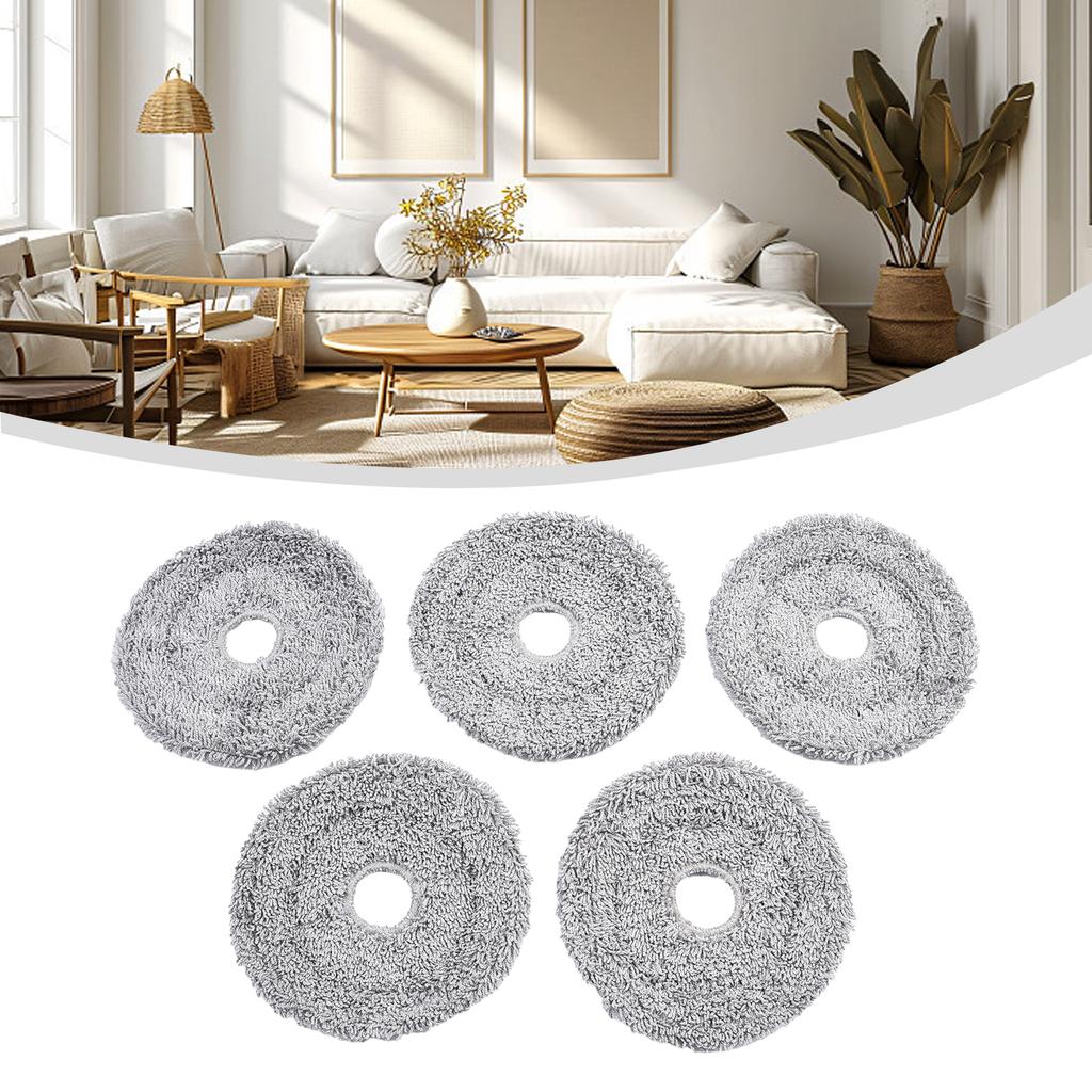 5pcs Cleaning Cloth Replacement Parts For For Ultenic MC1 Robot Vacuum Cleaner Designed For For Enhanced Cleaning