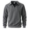 Men's Casual Half-Zip Pullover Hoodie with Lapel - 2025 Spring/Autumn Style