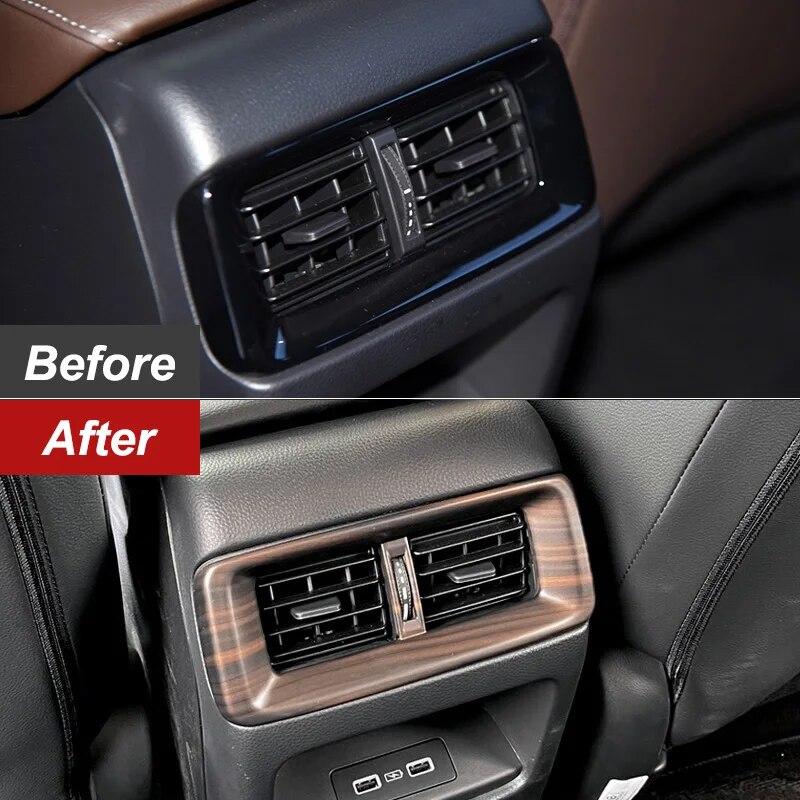 Tylny nawiew klimatyzacji wylot osłona ramy naklejka wykończeniowa dla Honda CR-V CRV 2023 ABS akcesoria samochodowe do stylizacji