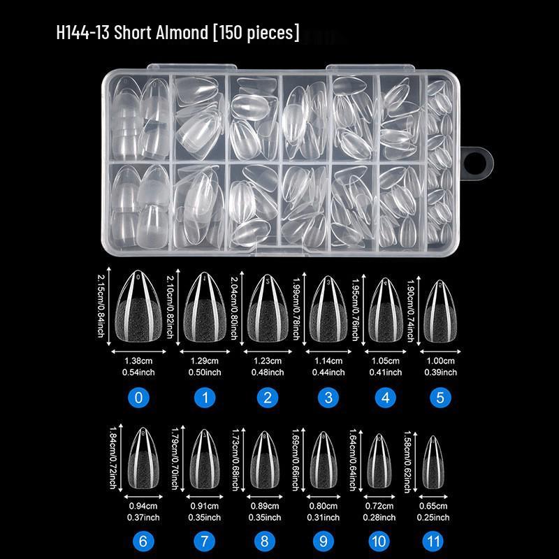 120 Seamless Transparent Ultra-Thin Long Oval, Ballet, Stiletto, and Rectangular Nail Tips