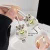 4PCS Cute Hamster Data Cable Protector with Cucumber, Anti-Breakage, Type-C Phone Cable Protector, Beautiful And Durable
